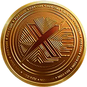 FlyX Coin 3D cryptocurrency token - representing modern cryptocurrency technology and blockchain network