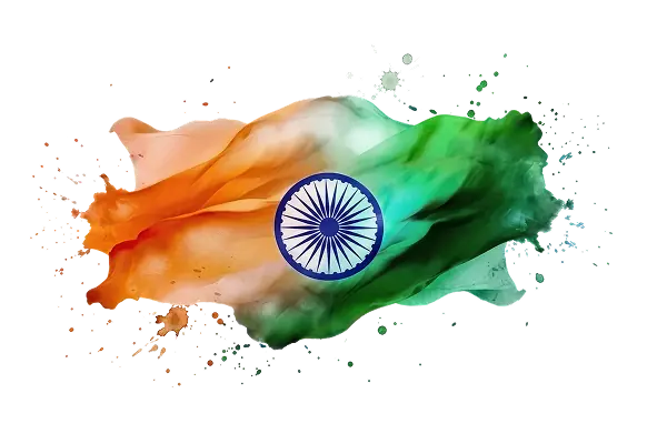 India flag watercolor